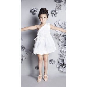 Nellystella One‎ Shoulder Baby Girls Wedding Dress -  White size 1